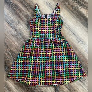 Retrolicious measuring tape colorful skirt